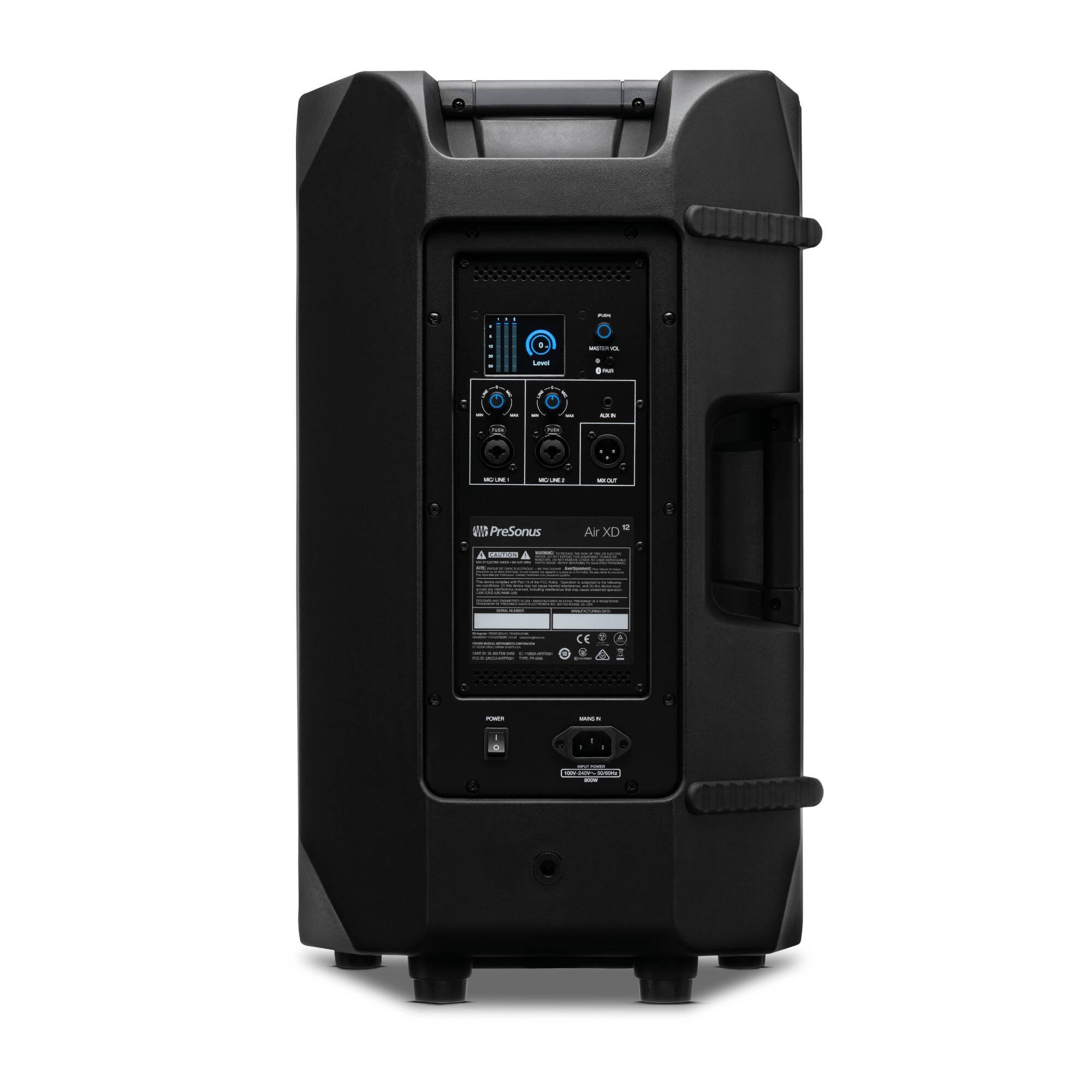 Back. PreSonus - PreSonus Air XD 12 2-Way 1x12 Inch Active Extended Definition Loudspeaker.