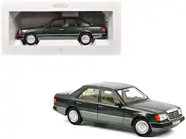 1990 Mercedes-Benz 230 E Night Green Metallic with Green Interior 1/18 Diecast Model by Norev