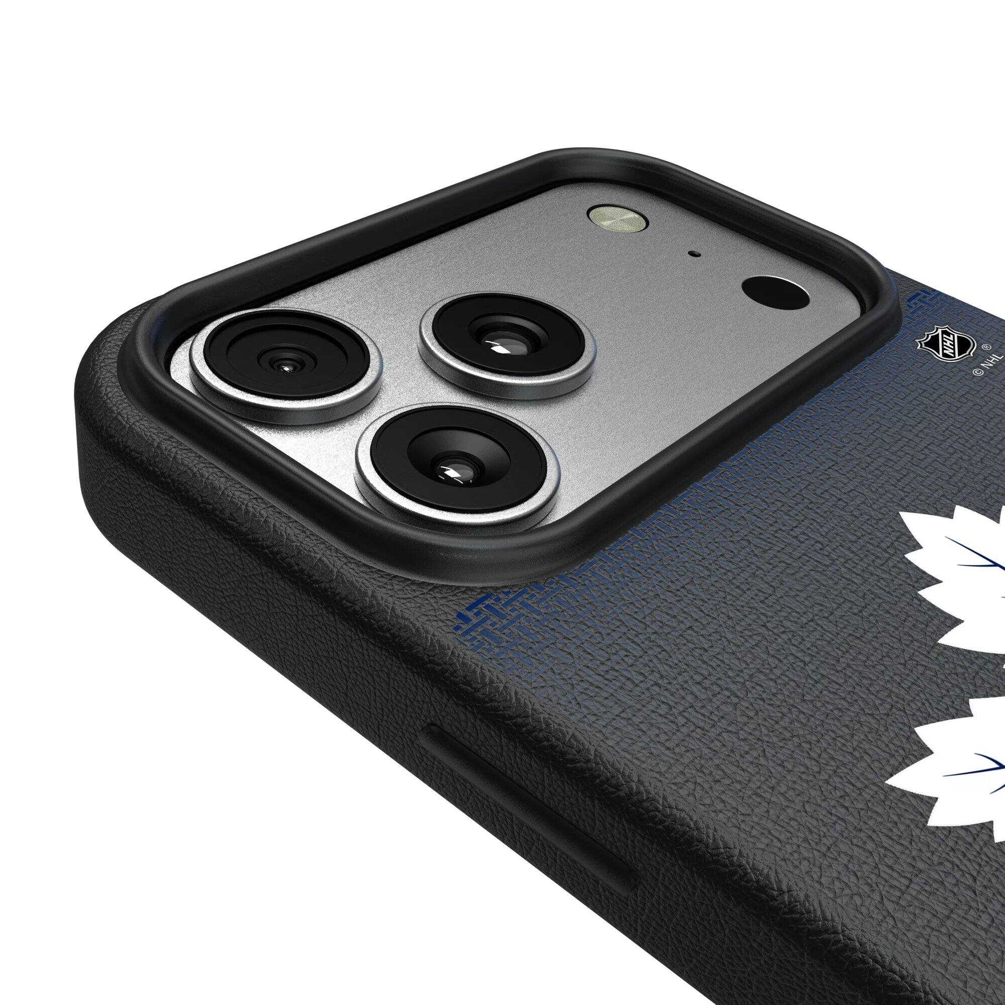 Keyscaper NHL Toronto Maple Leafs Linen Logo iPhone Magnetic Bump Case ...