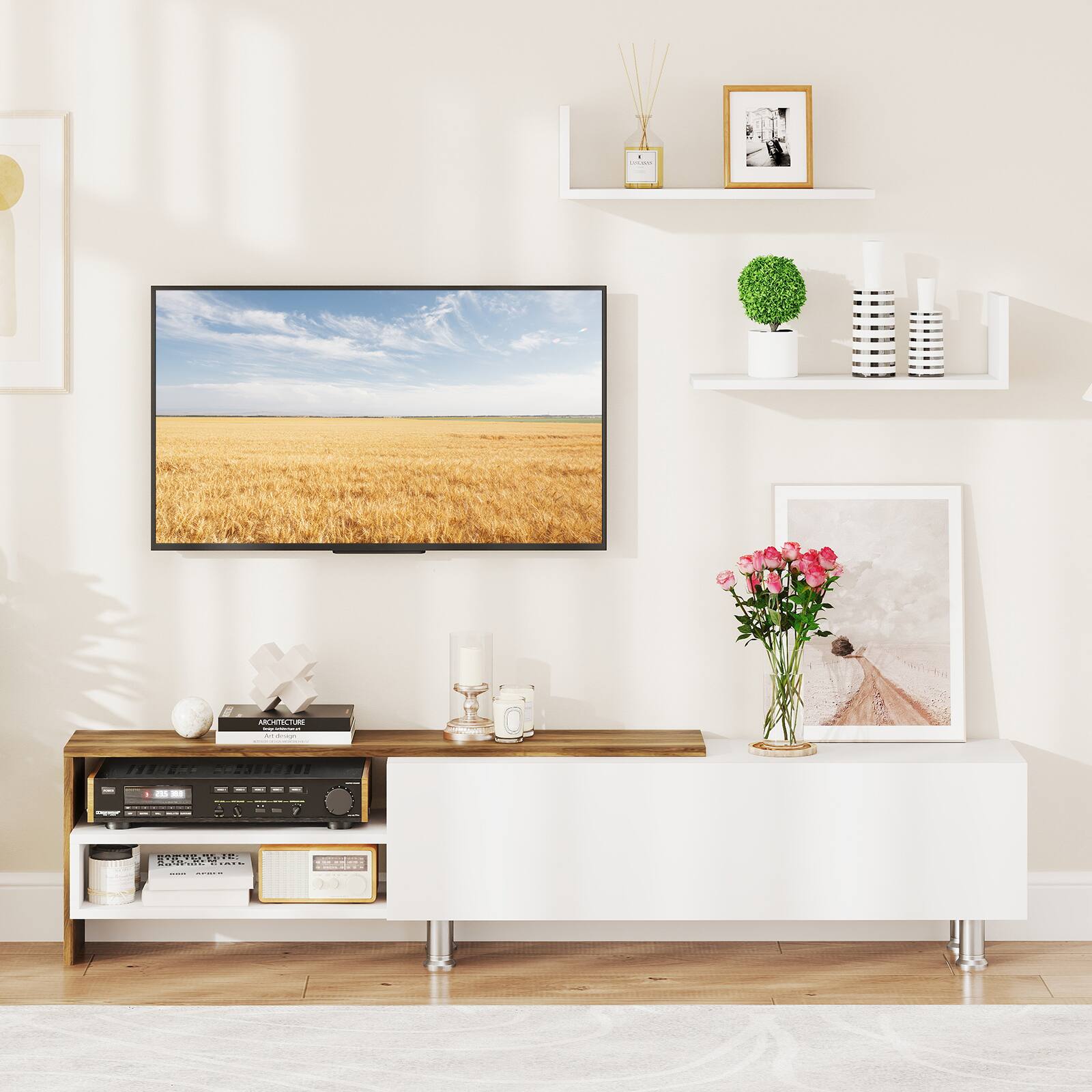 EQUALS WALL TV STAND V2 LOWホワイト V2 Wall-side Type | WALL INTERIOR TV STAND