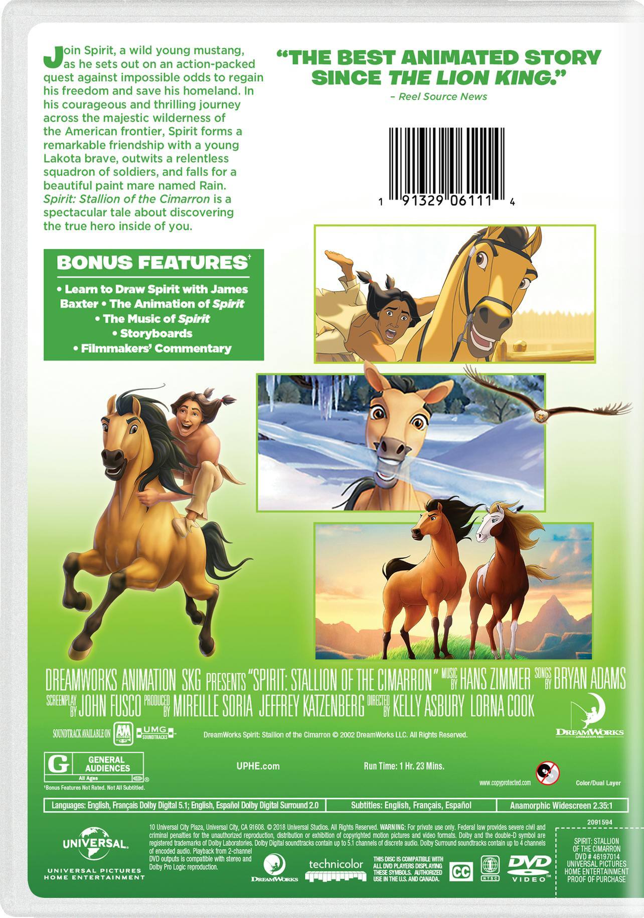 Angle. Spirit - Stallion of the Cimarron (DVD New Box Art) [DVD].