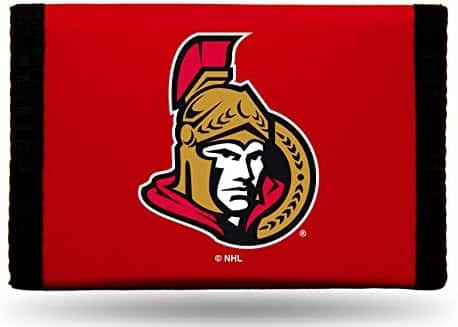 Rico Industries - Ottawa Senators NHL Nylon Trifold Wallet - Multi
