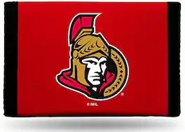 Rico Industries - Ottawa Senators NHL Nylon Trifold Wallet - Multi