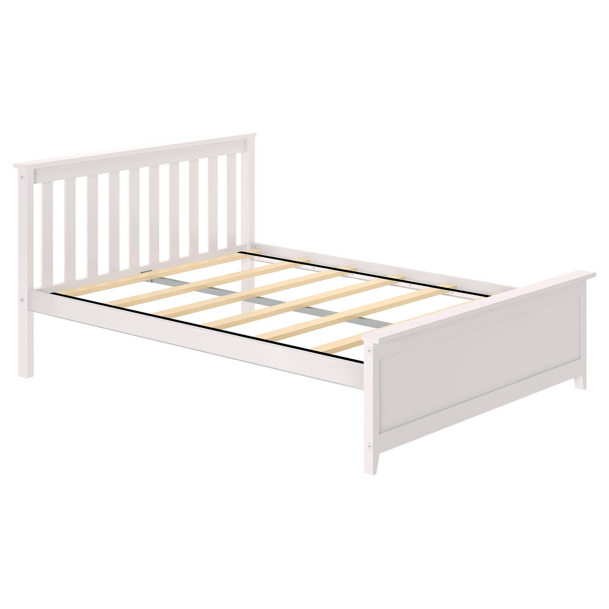 Alt View 2. Plank+Beam - Full Bed, White - White.