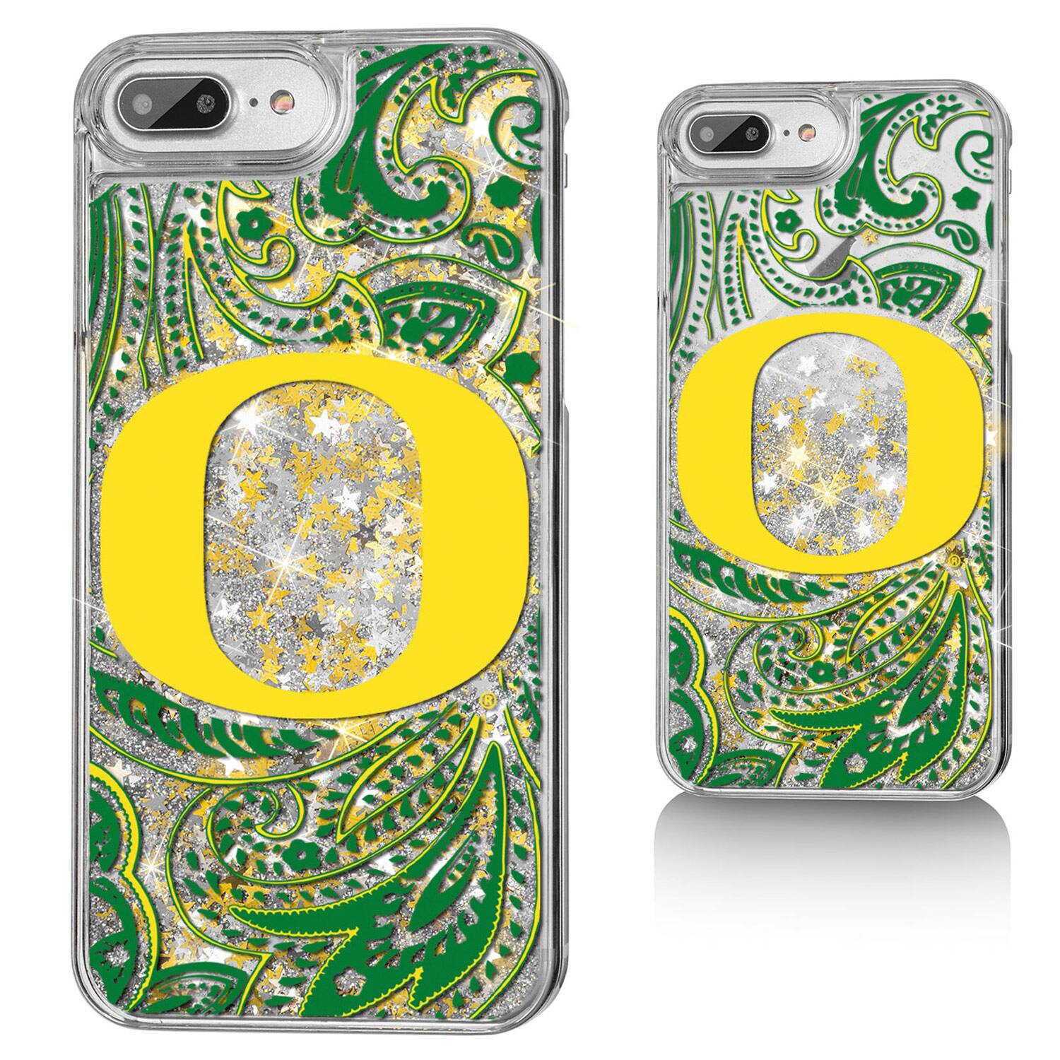 Keyscaper - Oregon Ducks iPhone Glitter Paisley Design Case - 14 Pro Max - Multicolor