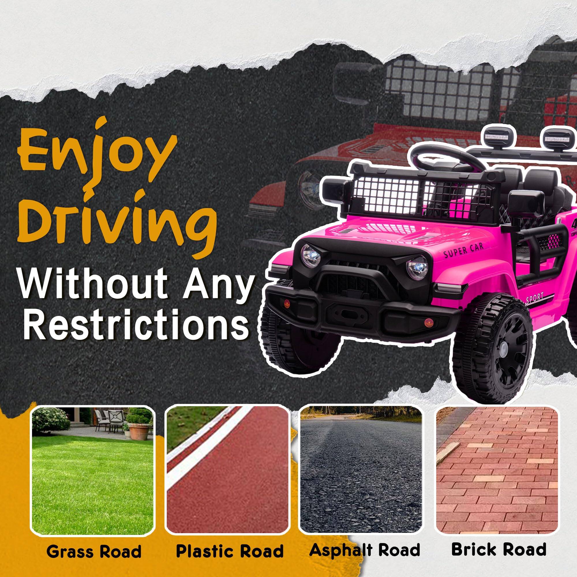 Enjoy Driving Without Any Restrictions

CAR SUPER SPORT

Grass Road  
Plastic Road  
Asphalt Road  
Brick Road