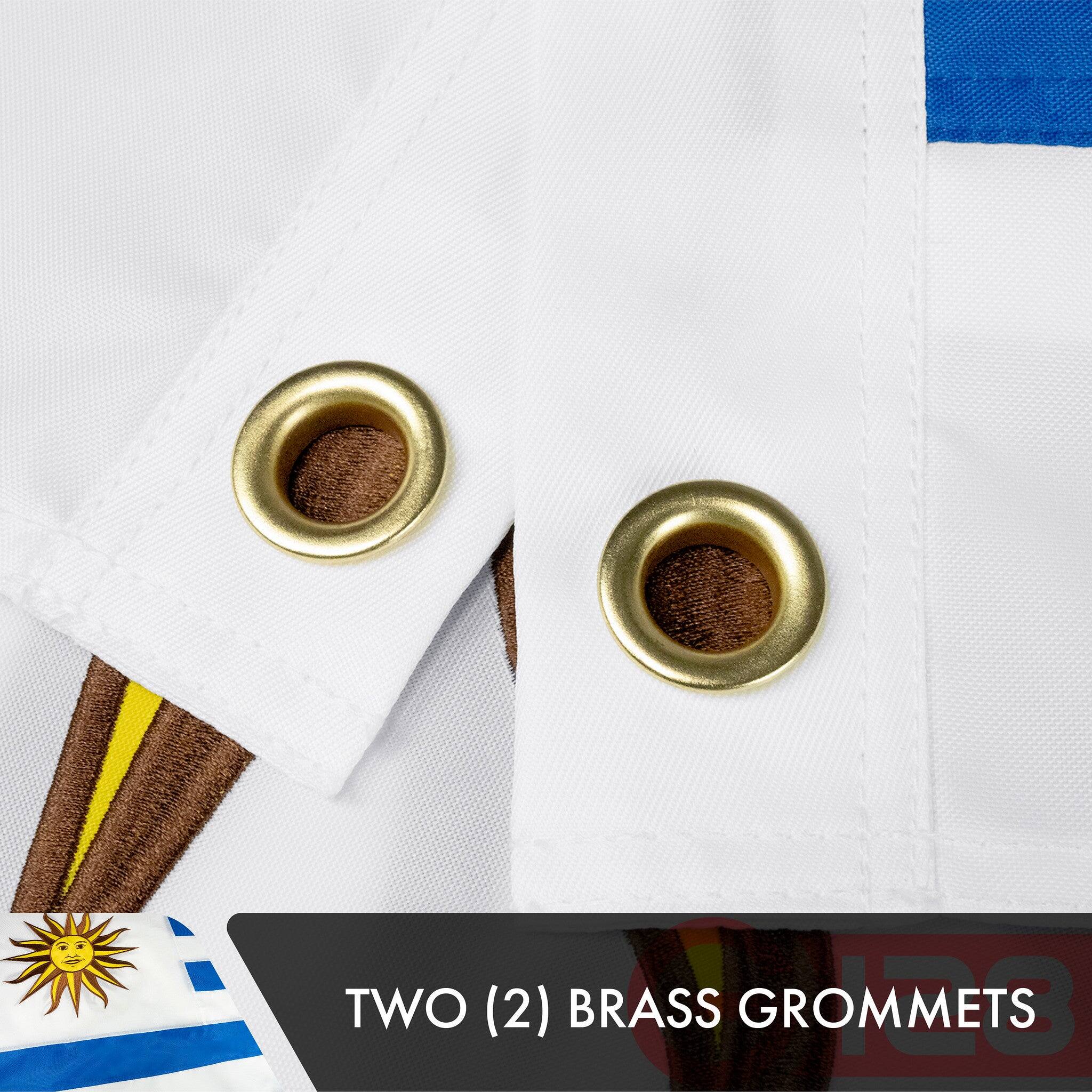 TWO (2) BRASS GROMMETS