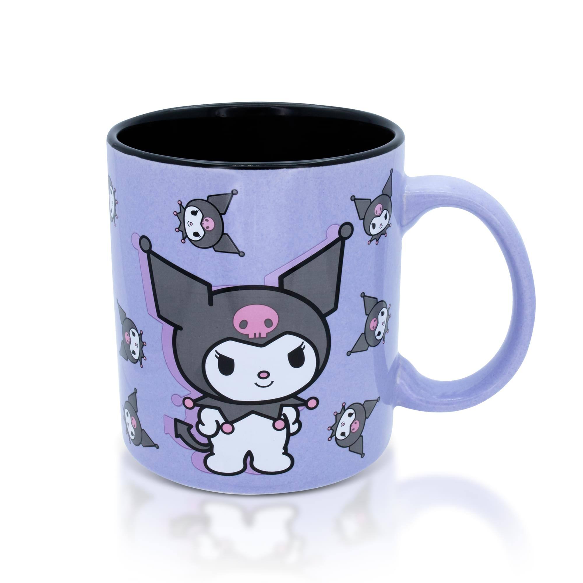 Alt View 1. Silver Buffalo - Sanrio Kuromi Purple Ceramic Mug | Holds 20 Ounces - Purple.