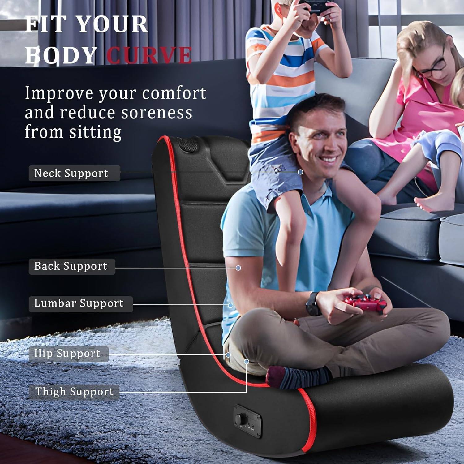 FIT YOUR BODY CURVE

Improve your comfort and reduce soreness from sitting

- Neck Support
- Back Support
- Lumbar Support
- Hip Support
- Thigh Support