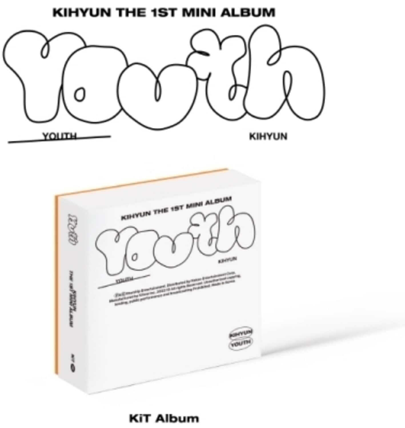 Kihyun - Youth - Kit Album - incl. 12pc Photo Card Set + Selfie Photocard   - DISCLESS DIGITAL [Digital Download]
