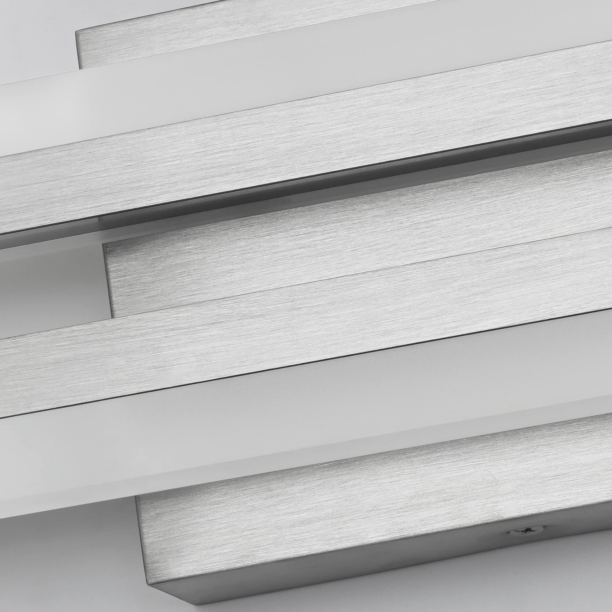 Back. Earthley Blooms - Brushed Nickel Vanity Lights For Bathroom Color Adjustable Dimmable Inch Led Light cct - Brushed Nickel-5CCT&Dimmable 32inch.