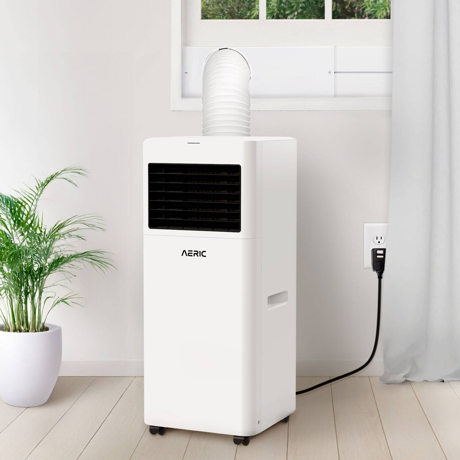 Alt View 13. Aeric - 400 Sq. Ft. Portable Air Conditioner - White.