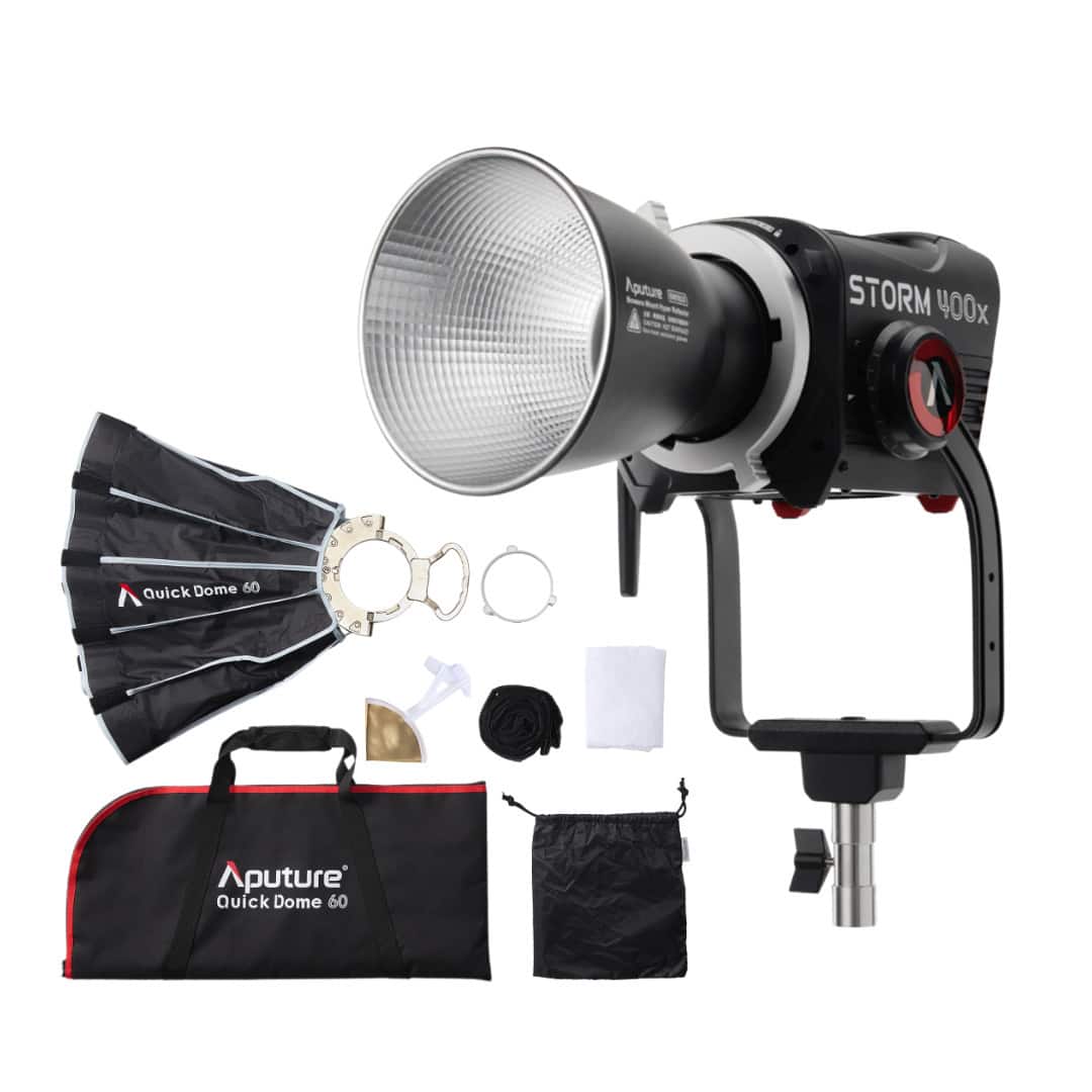 Aputure - STORM 400x (V-Mount) (US) Bundle with 24-Inch Softbox and Carrying Bag