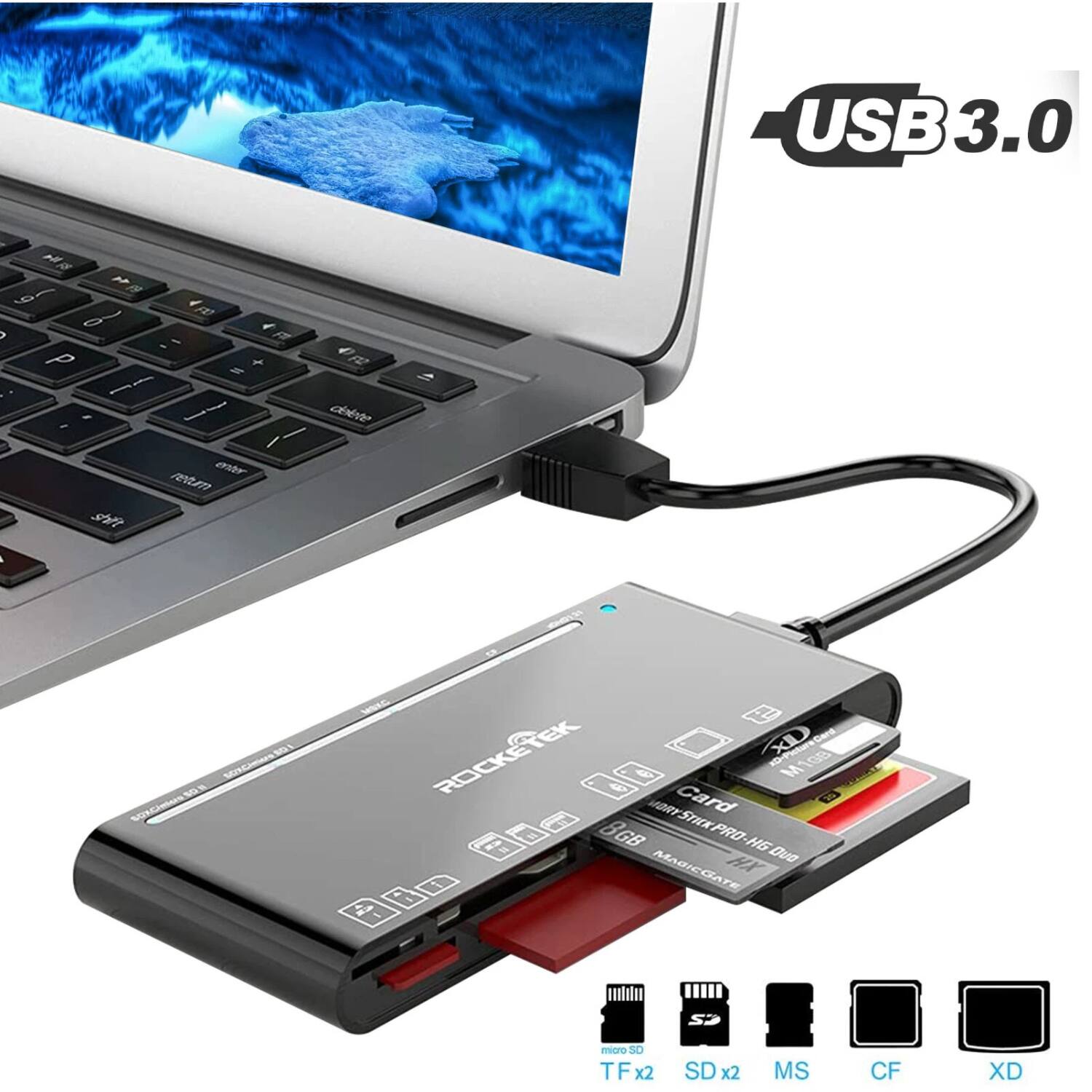USB 3.0  
Card Reader  
63 MDRY GB  
MORTSTREK PRO-HG  
TF x2 SD x2 MS CF XD
