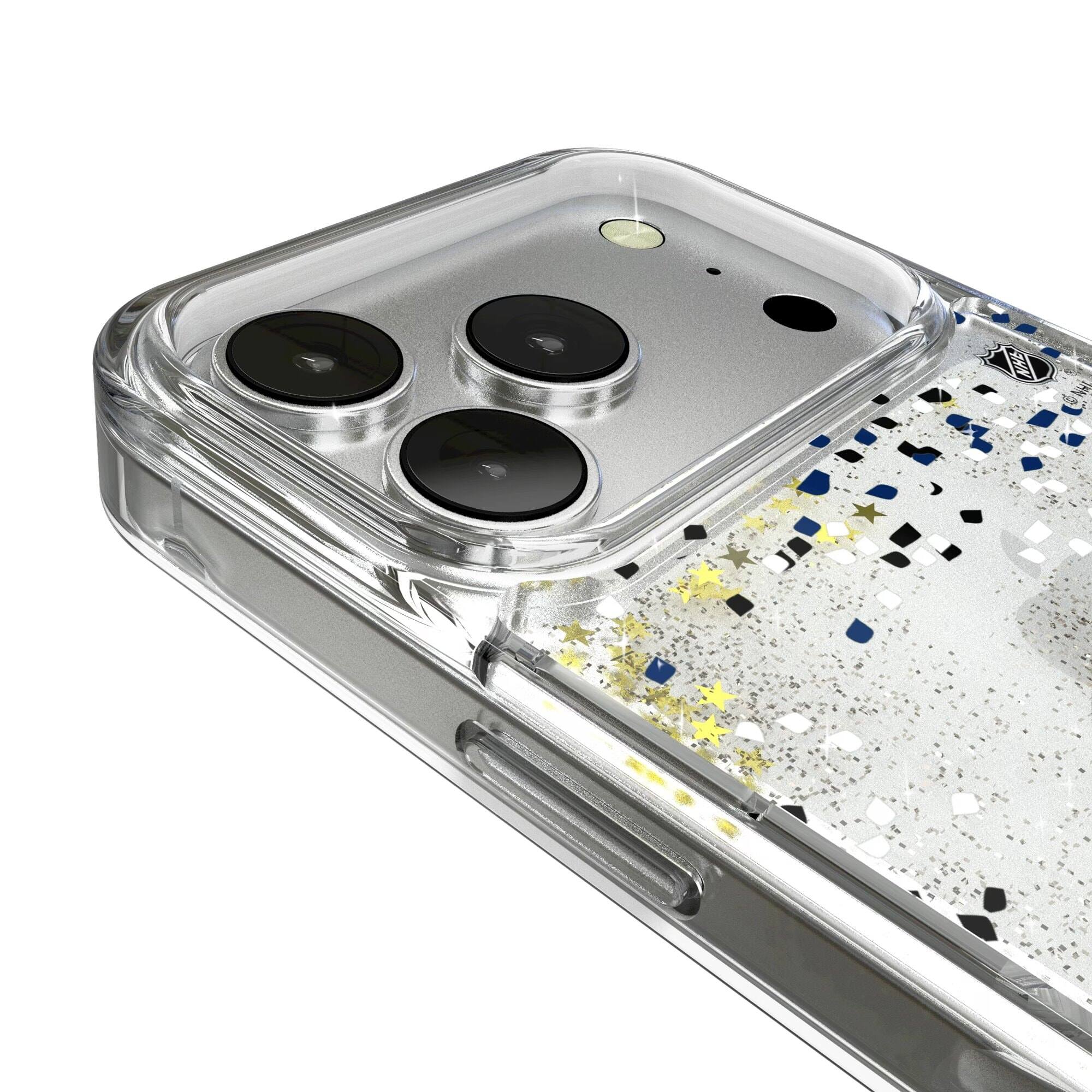 Alt View 2. Keyscaper - Tampa Bay Lightning iPhone Confetti Glitter Case - 15 Pro - Multicolor.