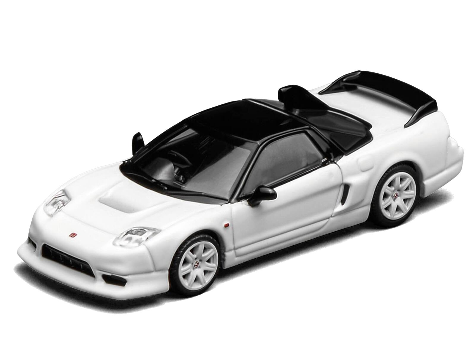 Alt View 3. MotorHelix - Honda NSX-R GT RHD (Right Hand Drive) Championship White with Black Top "Intern 64" Series 1/64 Model Car by MotorHelix.