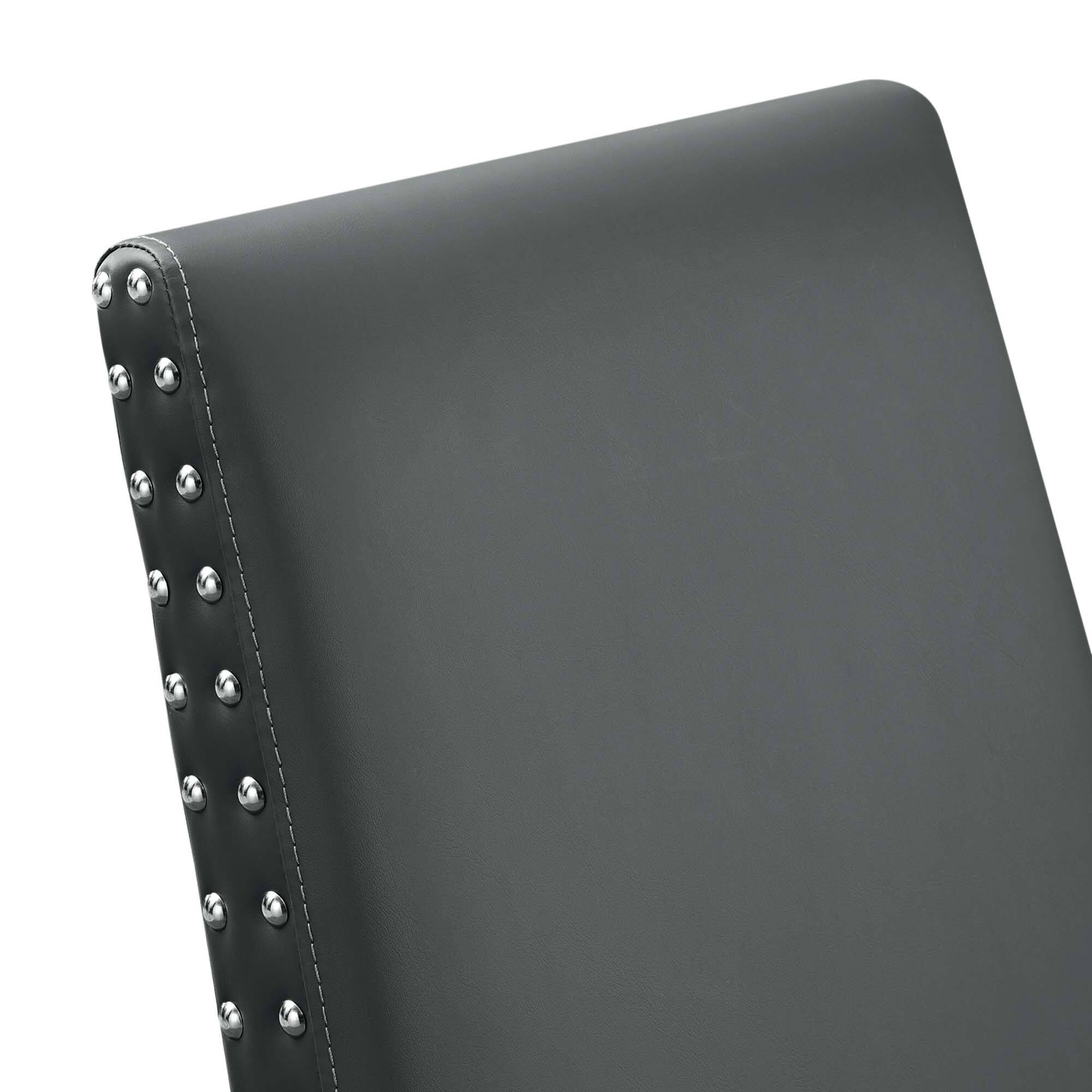 Alt View 4. Modway - Parcel Dining Faux Leather Side Chair - Gray.