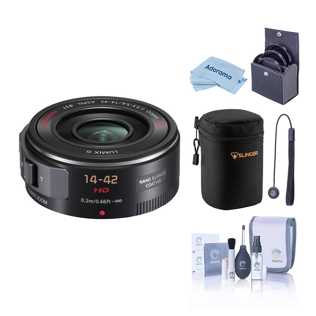 ASPH. 1:3.5-5.6/14-42 L POWERO.15 VARIO O.I.S. G LUMIX T 14-42 NANO COATING SURFACE HD ZOOM 0.2m/0.66ft-∞

Adorama SLINGER

PREPTE

WATC

PRO OPTIC

PROOPTIC

PRO OPTIC