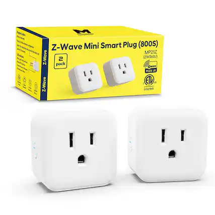 Z-Wave Mini Smart Plug (800S)
MP21Z (ZW36SU)
2 pack
Z-Wave Plus LR
Intertek
Features:
- Push Button: Push to manually turn on/off
- Plug-in: Plug-in to control any device
- Remote: Remote control via Z-Wave network
- LED Indicator: LED light indicates power status
- Battery Backup: Battery backup for power outage
- Energy Monitoring: Monitor energy usage
- Remote Control: Control from anywhere
- Schedule: Set schedules for automatic control
- Compatibility: Compatible with Z-Wave network
Certifications:
- CE
- FCC
- RoHS
- ETL
Specifications:
- Voltage: 100-240V
- Frequency: 50/60Hz
- Power: 10A
- Power Consumption: 0.5W
- Operating Temperature: -10°C to 45°C
- Storage Temperature: -20°C to 60°C