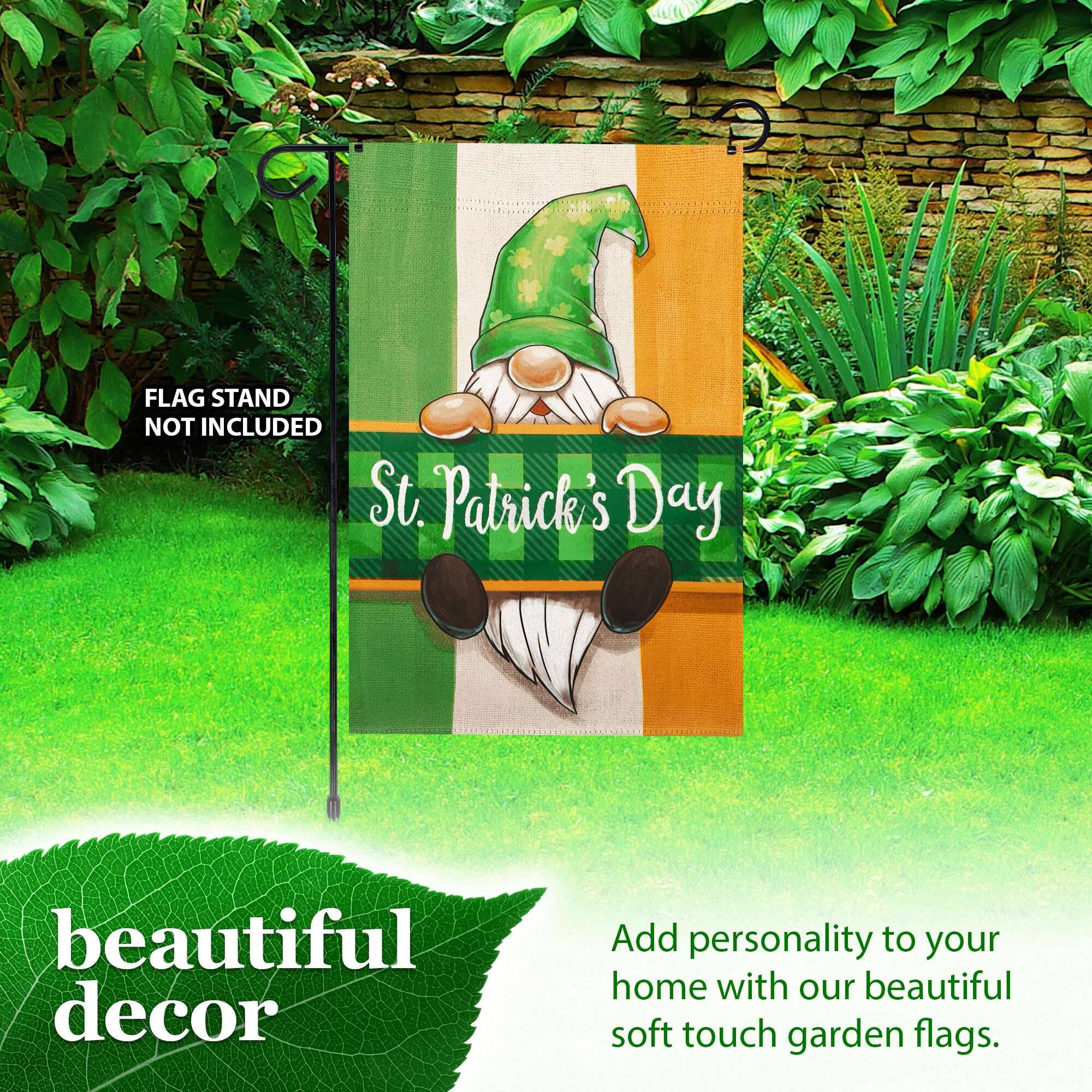 FLAG STAND NOT INCLUDED

St. Patrick's Day beautiful decor

Add personality to your home with our beautiful soft touch garden flags.