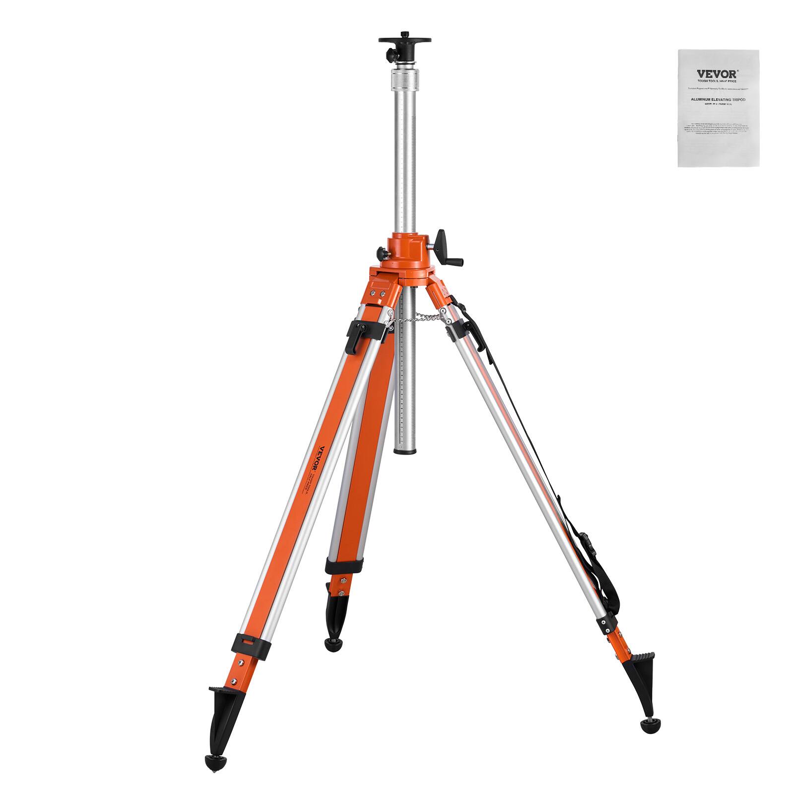 VEVOR

ALUMINUM TRIPOD

HEIGHT: 35.4 IN / 90 CM

LOAD CAPACITY: 66 LBS / 30 KG