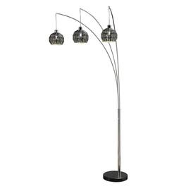 Manhattan Lane - 92 Inch 3 Arm Arc Floor Lamp with Modern Round Metal Base