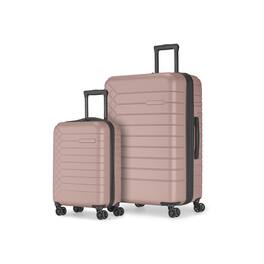 Bugatti - Mecca 2 Piece Hardside Luggage Set with Expansion - Blush