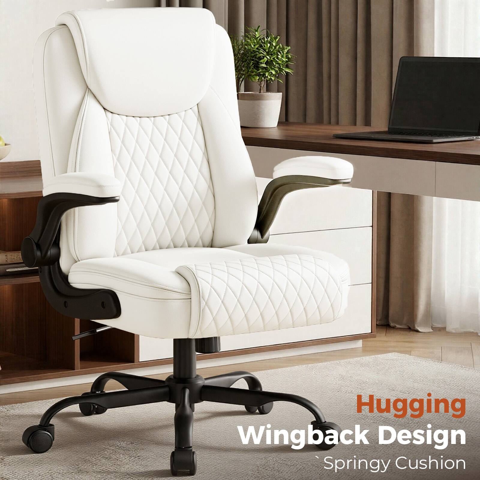 Hugging Wingback Design Springy Cushion