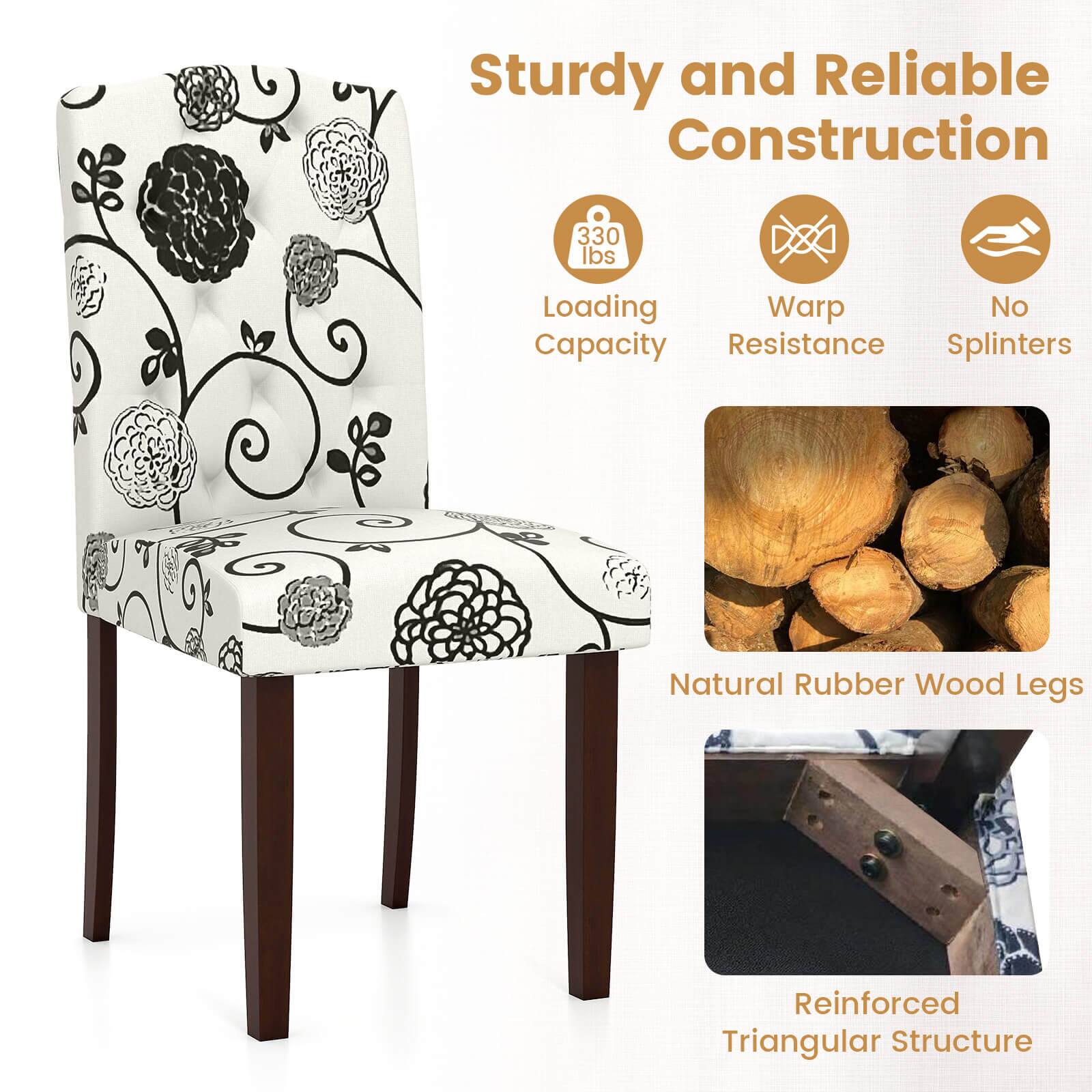 Sturdy and Reliable Construction

- 330 lbs Loading Capacity
- Warp Resistance
- No Splinters
- Natural Rubber Wood Legs
- Reinforced Triangular Structure