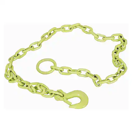 Front. Brush Grubber - Brush Grubber Tugger Extreme Chain for Attaching Brush Grubber Tools to Vehicle - Green.