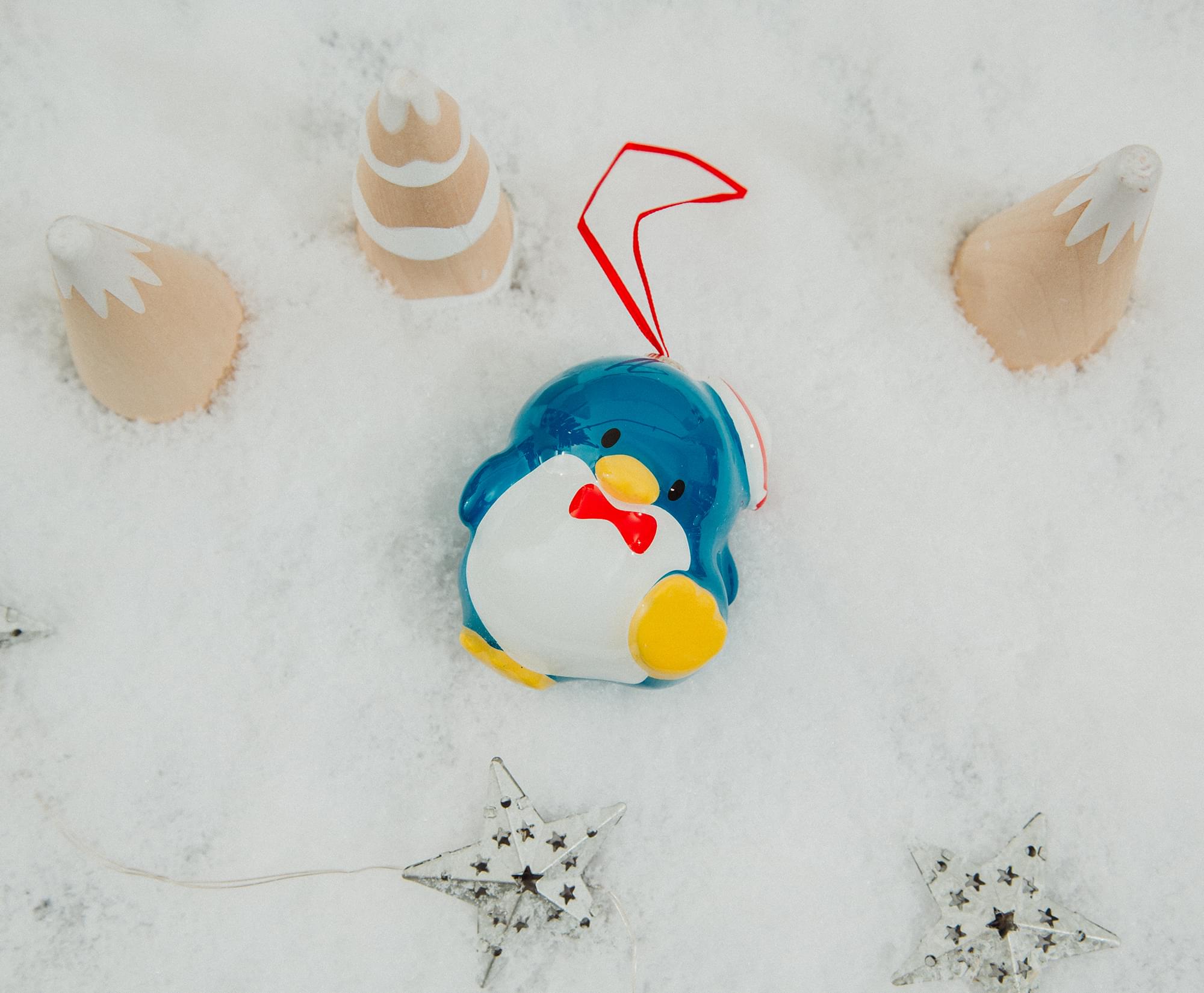 Alt View 5. Surreal Entertainment - Sanrio Tuxedosam 4-Inch Shatterproof Decoupage Ornament - Blue.