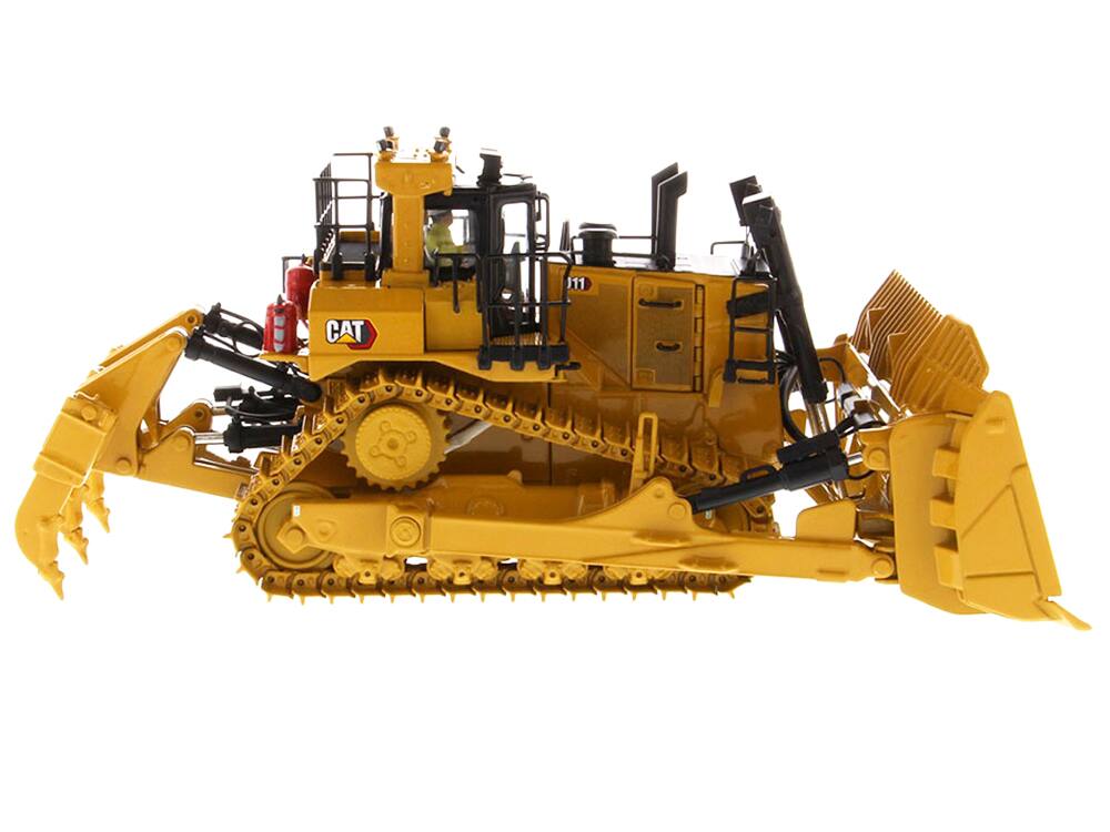 Alt View 1. Diecast Masters - CAT Caterpillar D11 Fusion Track-Type Tractor Dozer with Operator "High Line" Series 1/50 Model by Diecast Masters.