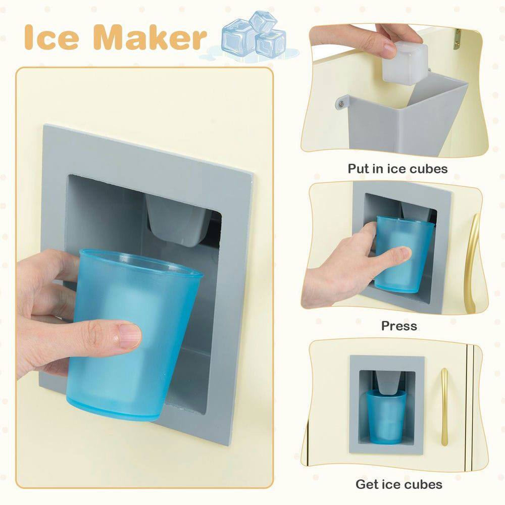 Ice Maker

1. Put in ice cubes
2. Press
3. Get ice cubes