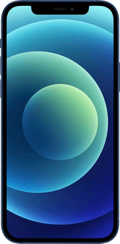 Angle. Apple - Refurbished Excellent iPhone 12  5G 128GB (Unlocked) - Blue.