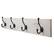 Front. TRINITY - DRAKESTONE Coat and Towel Rack w/ 4 Double Hooks White Wash - White Wash.