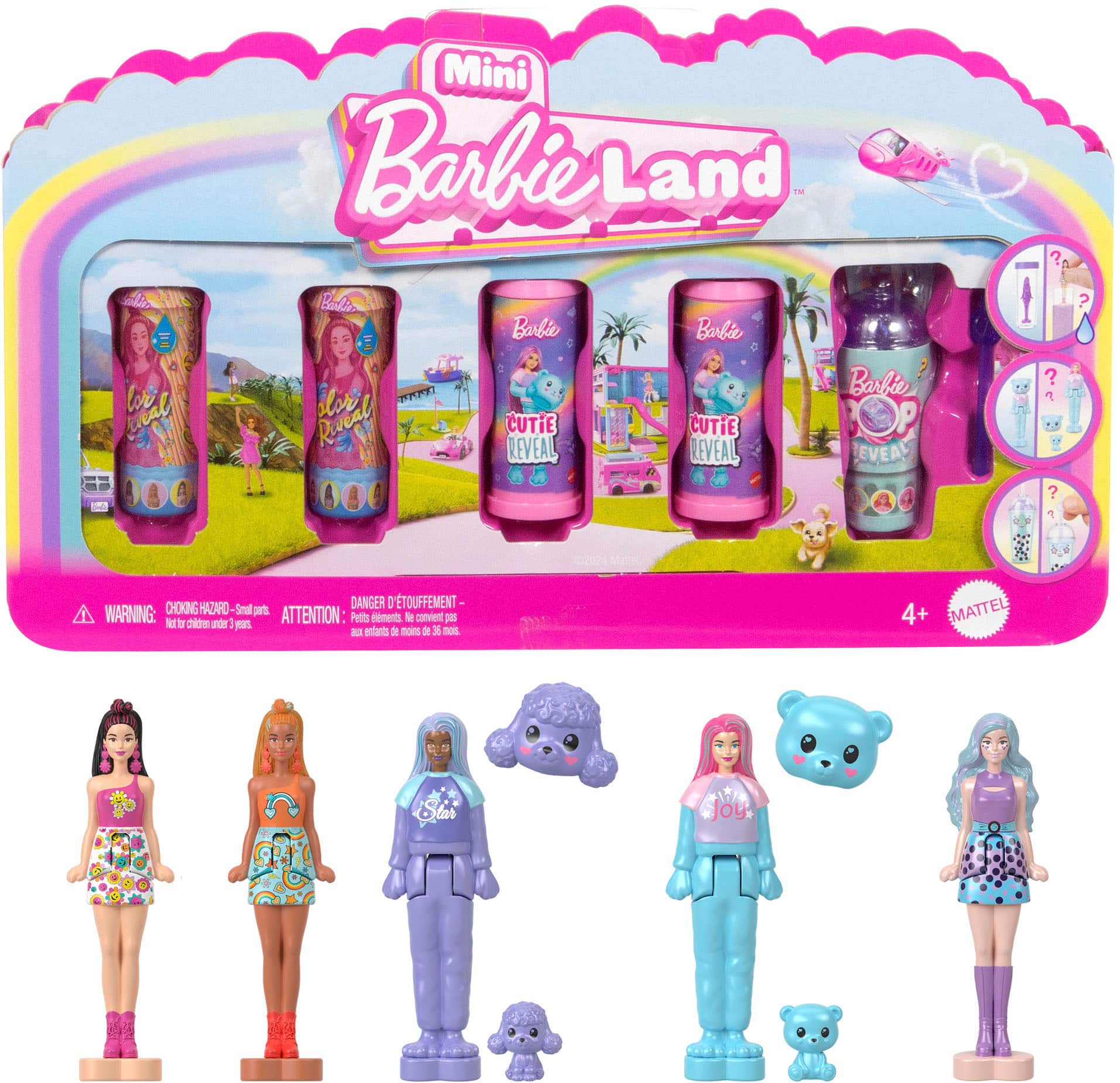 Barbie - Mini BarbieLand Reveal 1.5" Doll Set (5-Pack) - Front_Zoom