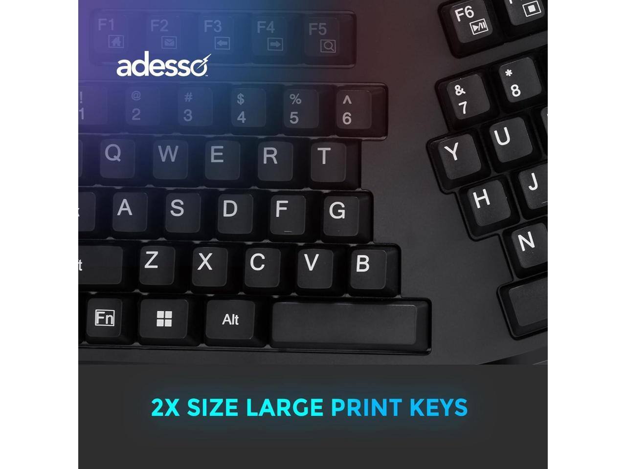 ! 1 t F1 F2 F3 F4 F5 adesso @ # $ % ^ 2 3 4 5 6 Q W E R T A S D F G Z X V B 1 F6 D/II * & 8 7 U Y J H N Fn Alt 2X SIZE LARGE PRINT KEYS