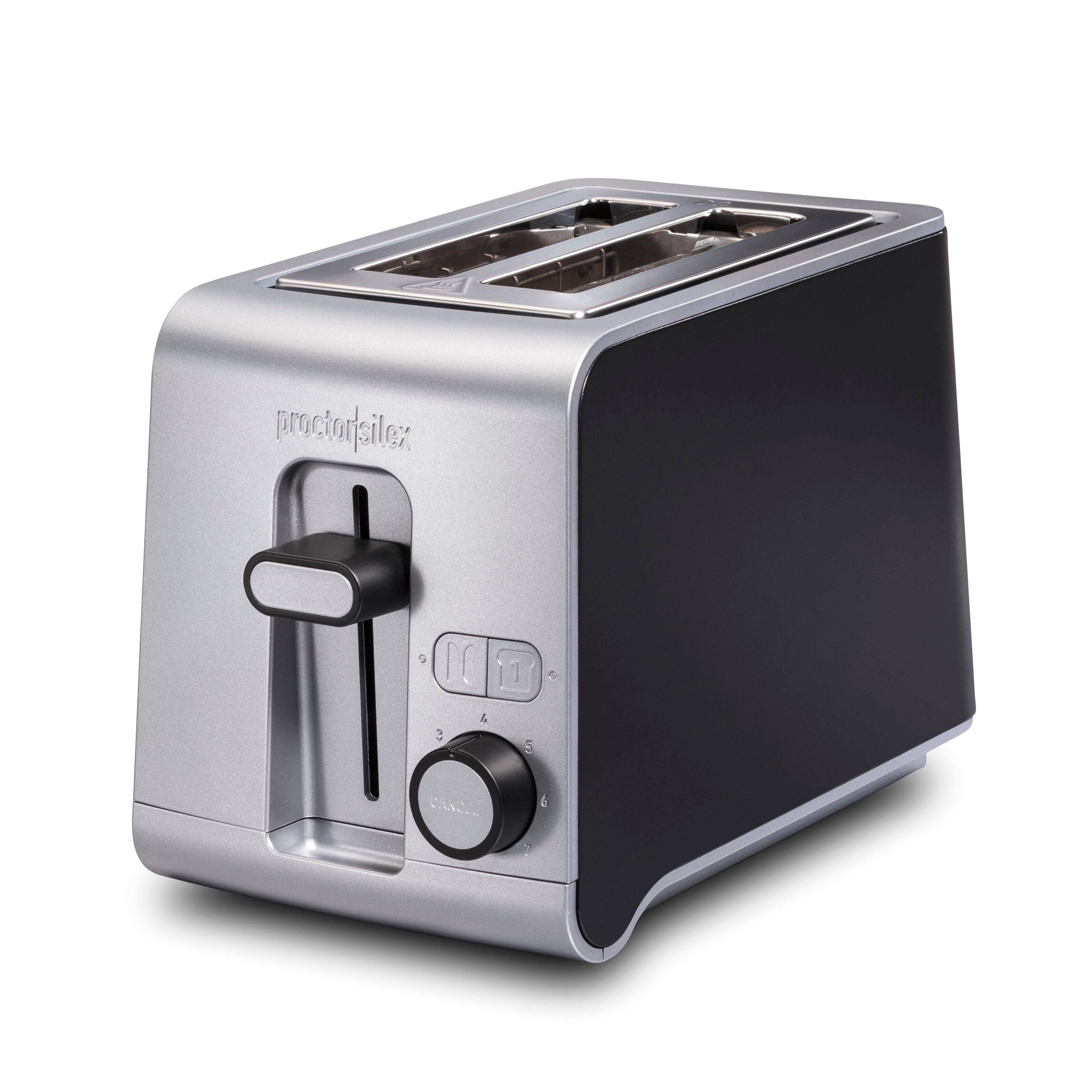 Alt View 11. Proctor Silex - Proctor Silex Sure-Toast 2 Slice Toaster - SILVER.