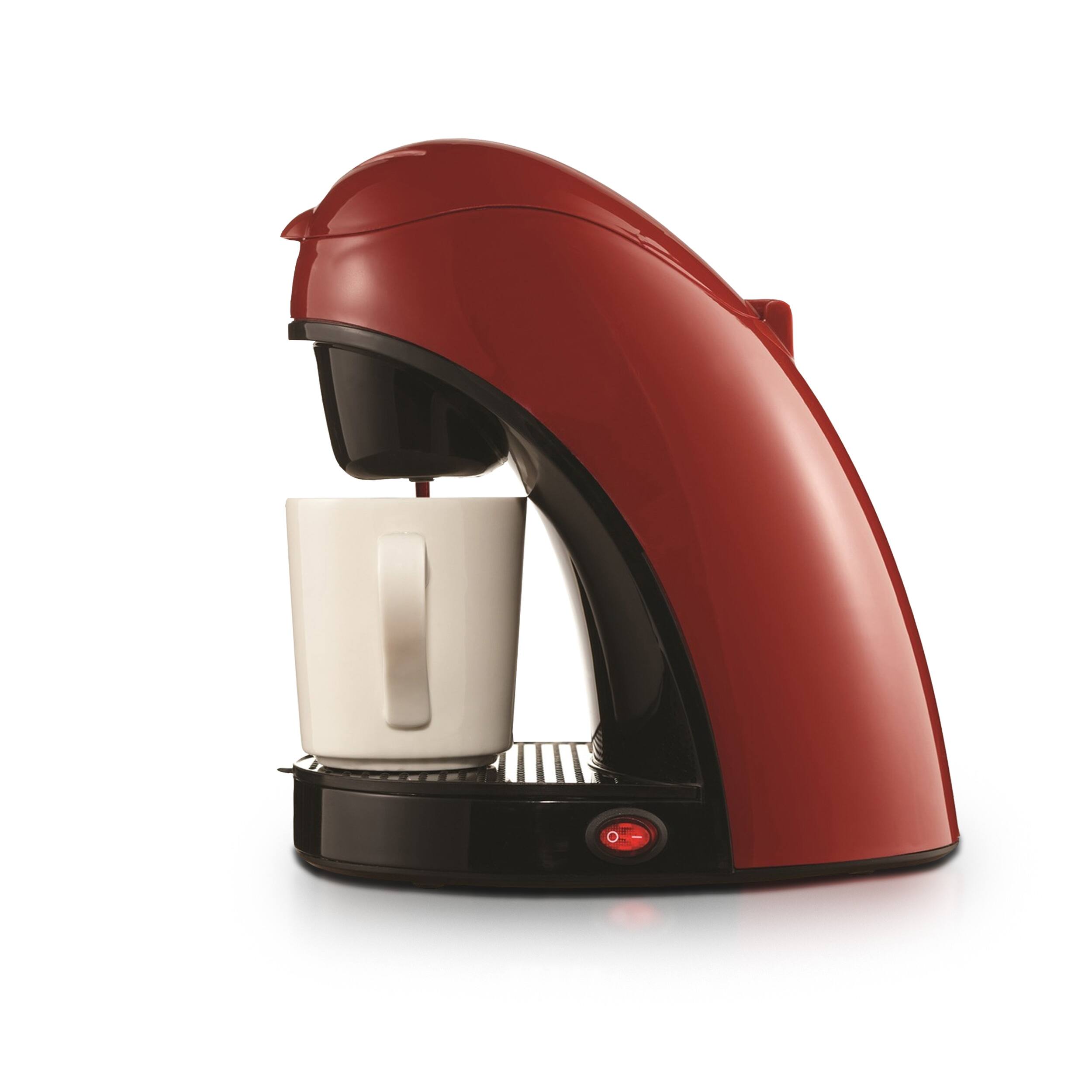 Alt View 1. Brentwood - Brentwood Single Cup Coffee Maker-Red - Red.