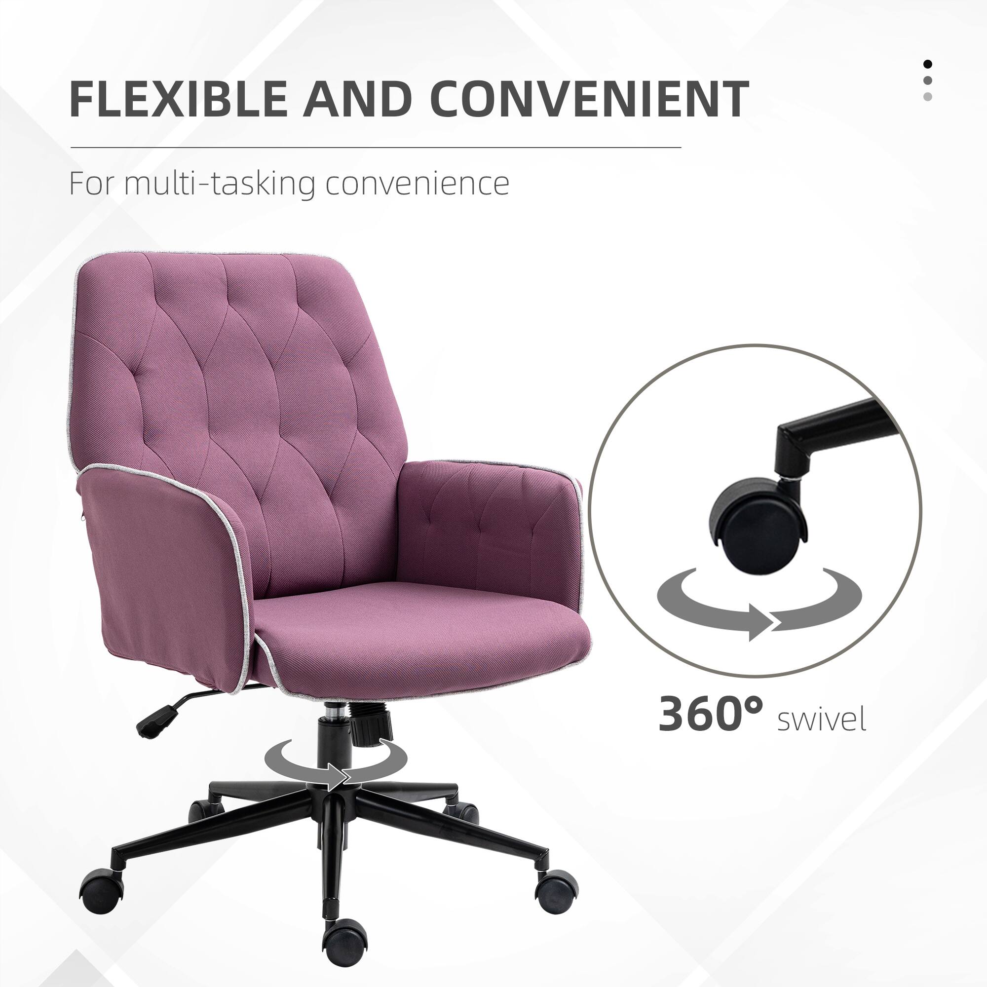 FLEXIBLE AND CONVENIENT

For multi-tasking convenience

360° swivel