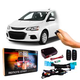 MPC - Remote Start Kit For Chevrolet Sonic 2012-2020 | 2-Way Fobs | Key to Start Only - Black
