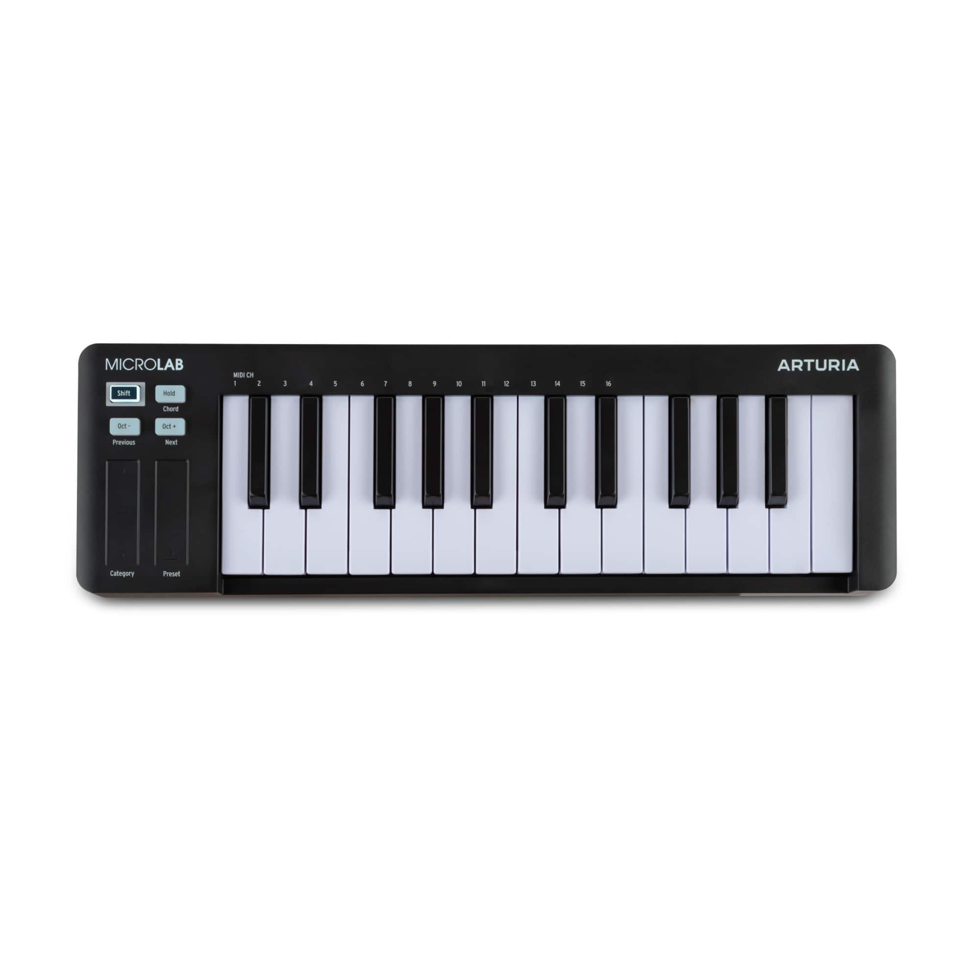 Arturia - MicroLab mk3 25-Key Portable MIDI Controller Keyboard (Black)