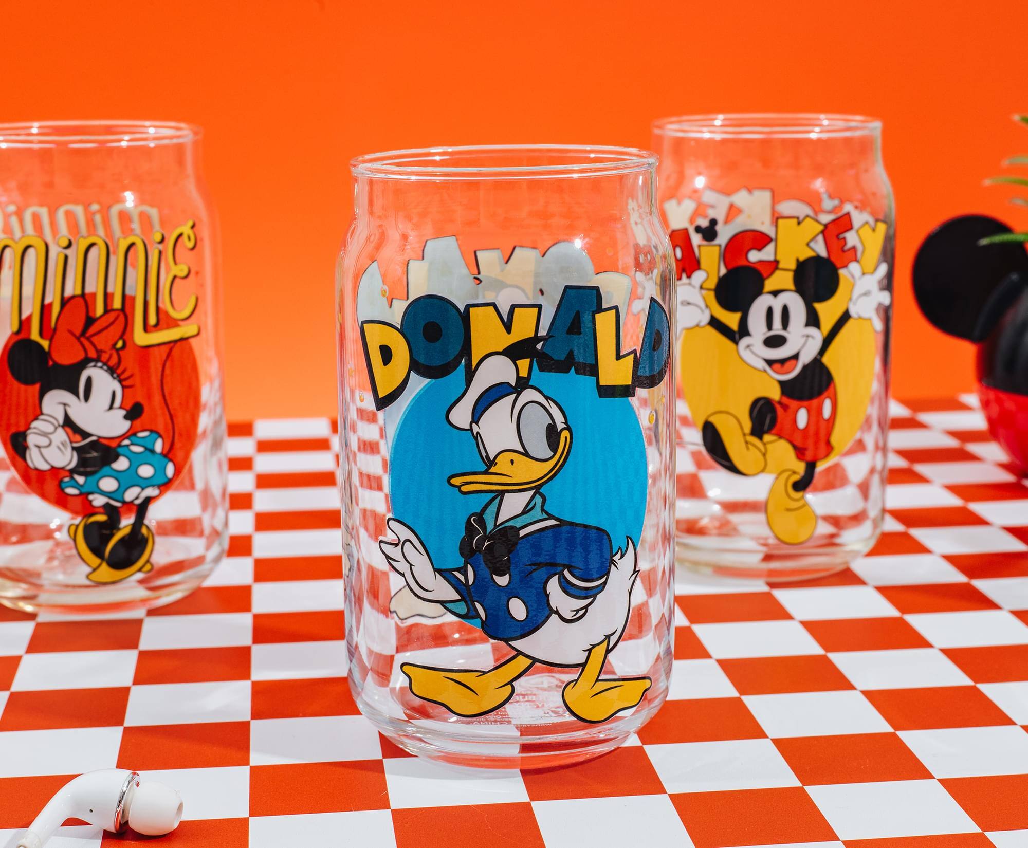 Minnie  
Donald  
Mickey