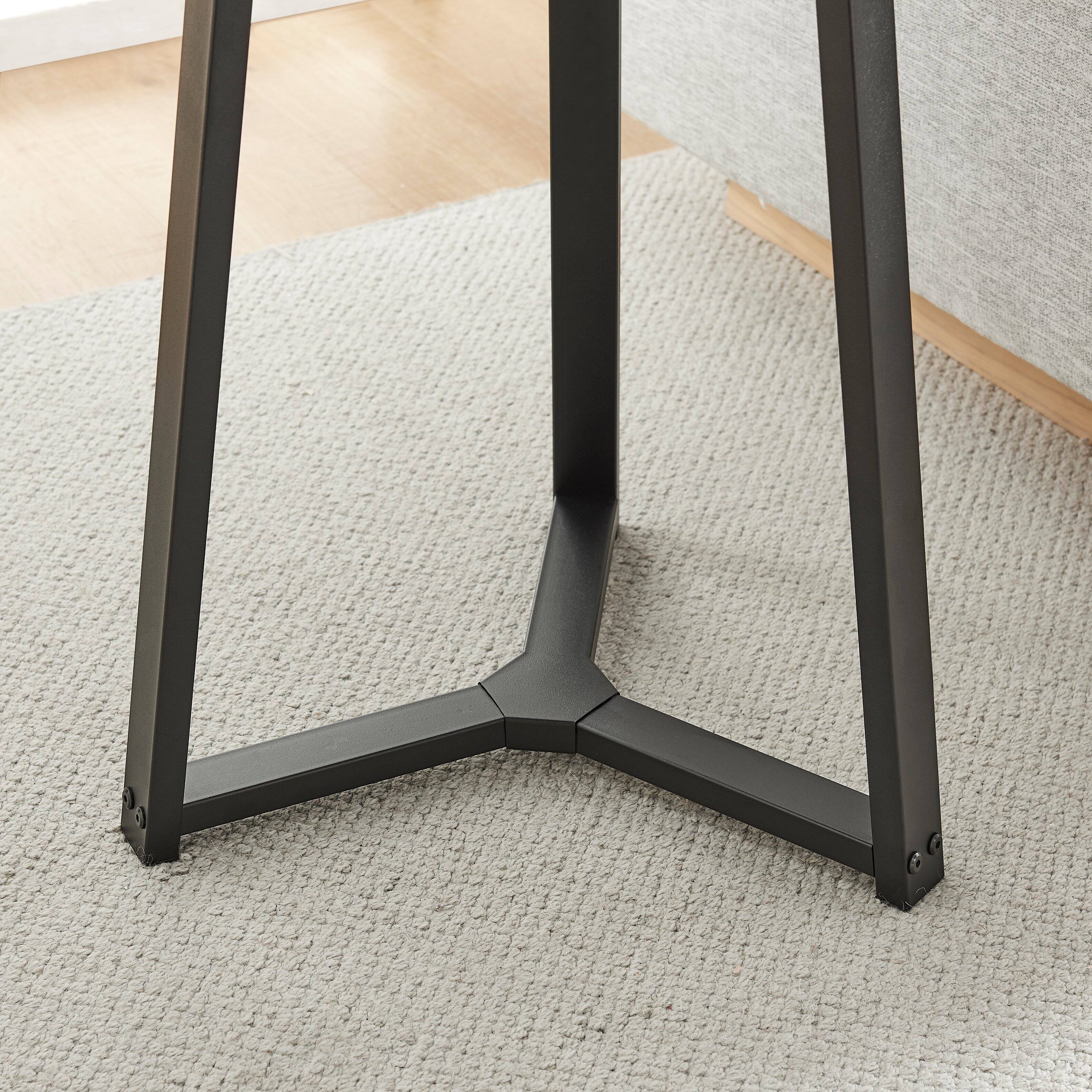 Alt View 7. Danya B - Harper Round Side Accent Table - Black Marble/Black - Black Marble/Black.