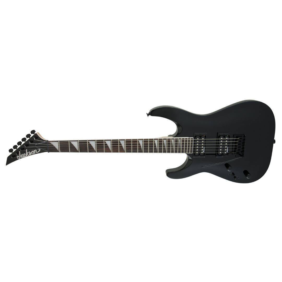 Angle. Jackson - Jackson JS Series Dinky Arch Top JS22 DKA LH, Gloss Black Electric Guitar.