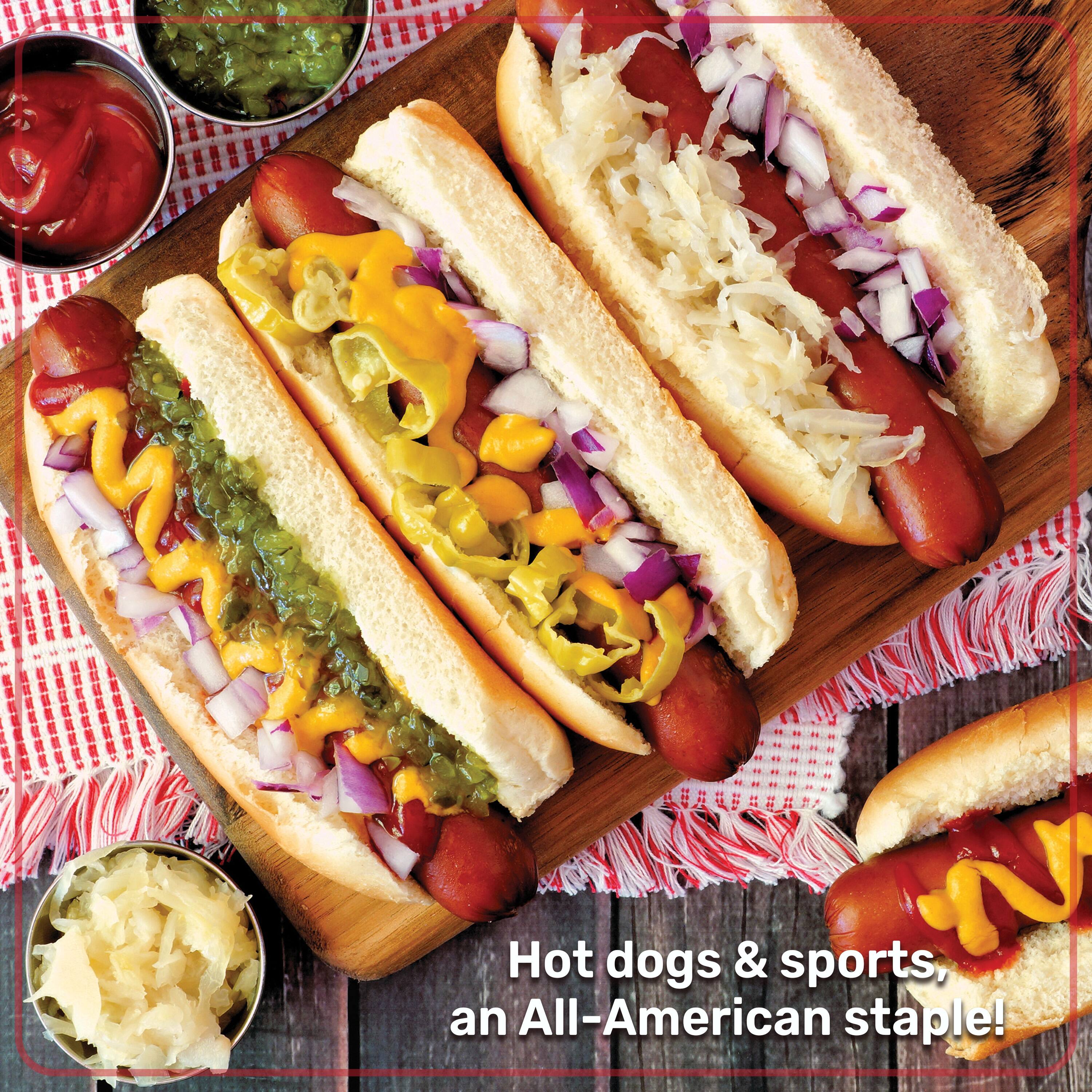 Hot dogs & sports, an All-American staple!