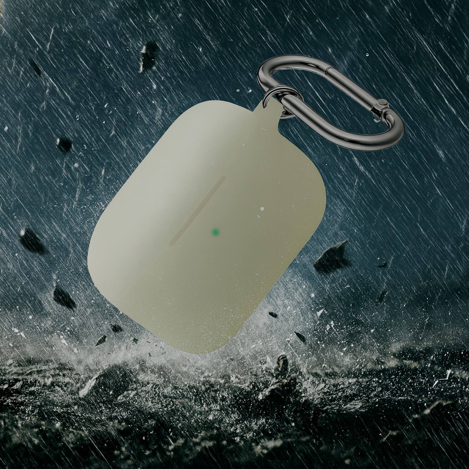 Alt View 1. SaharaCase - Apple Airpods Pro 3 Case Kit | Added Accessories | Smooth Silicone | Anti-Shock Material | Venture Series - Lime Stone.