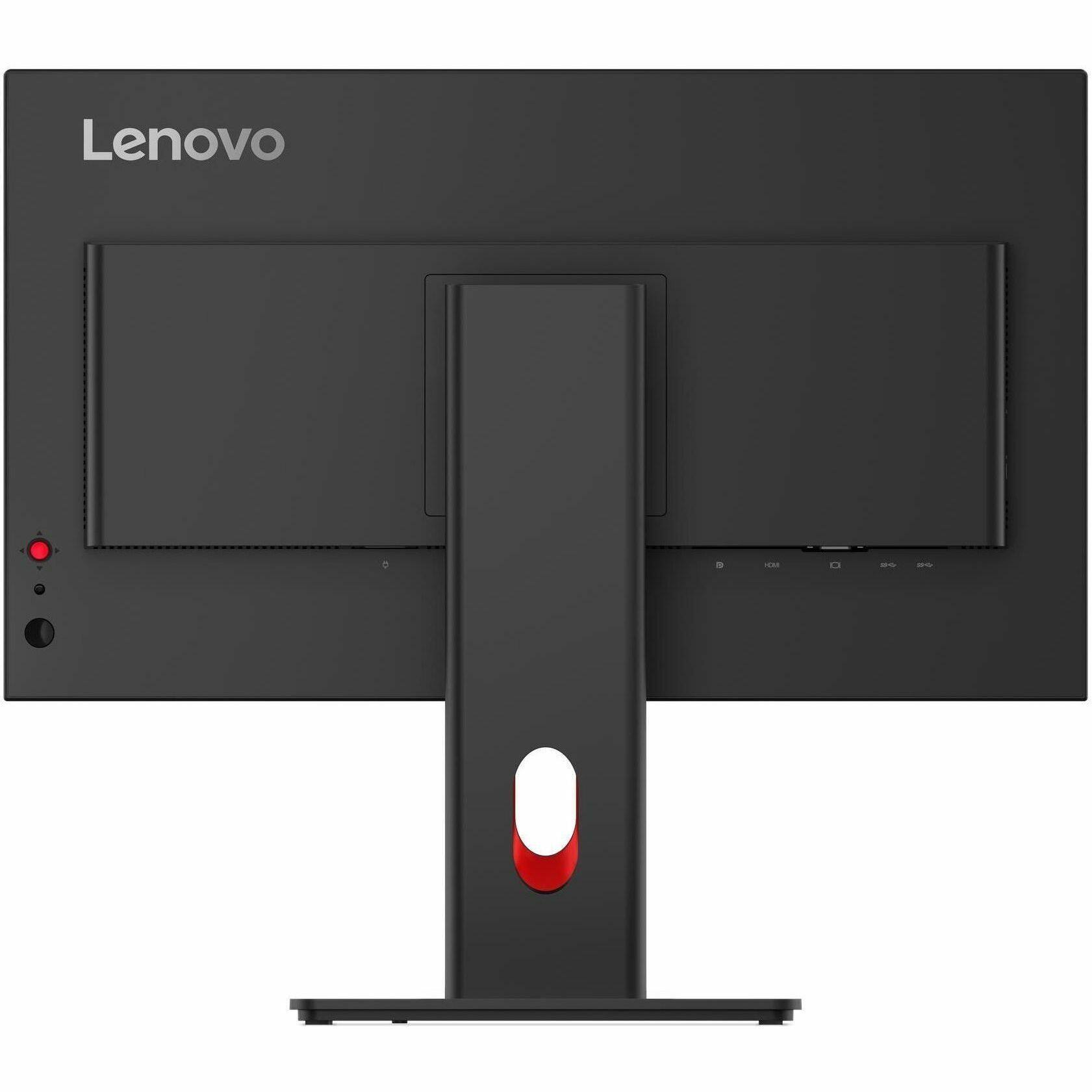 Alt View 5. Lenovo - Lenovo ThinkVision T24-40 24" Class Webcam Full HD LED Monitor - 16:9 - Raven Black - 23.8" Viewable - In-plane - Black.
