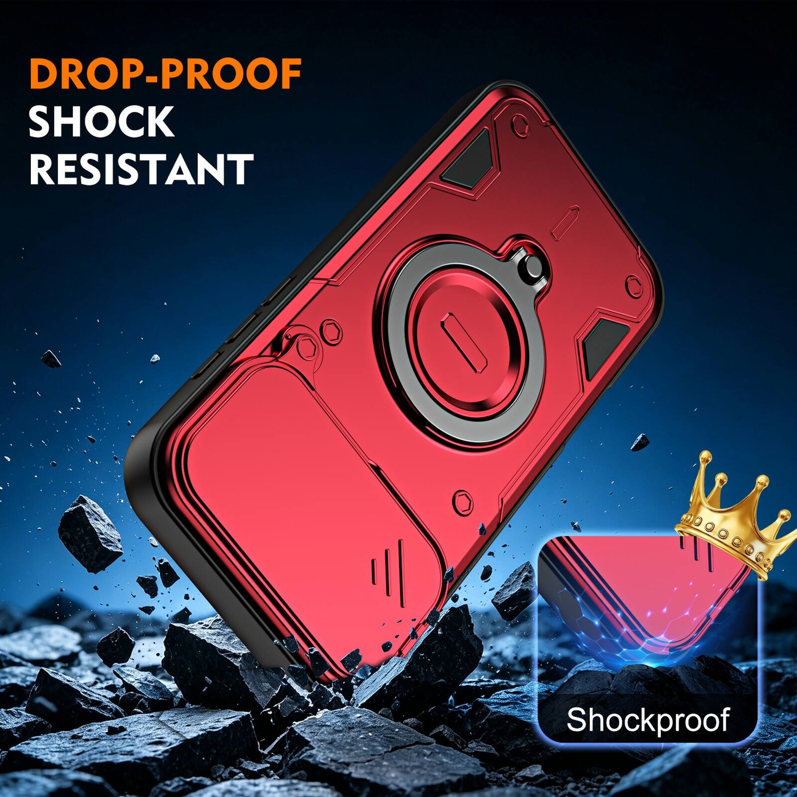 DROP-PROOF  
SHOCK RESISTANT  
Shockproof