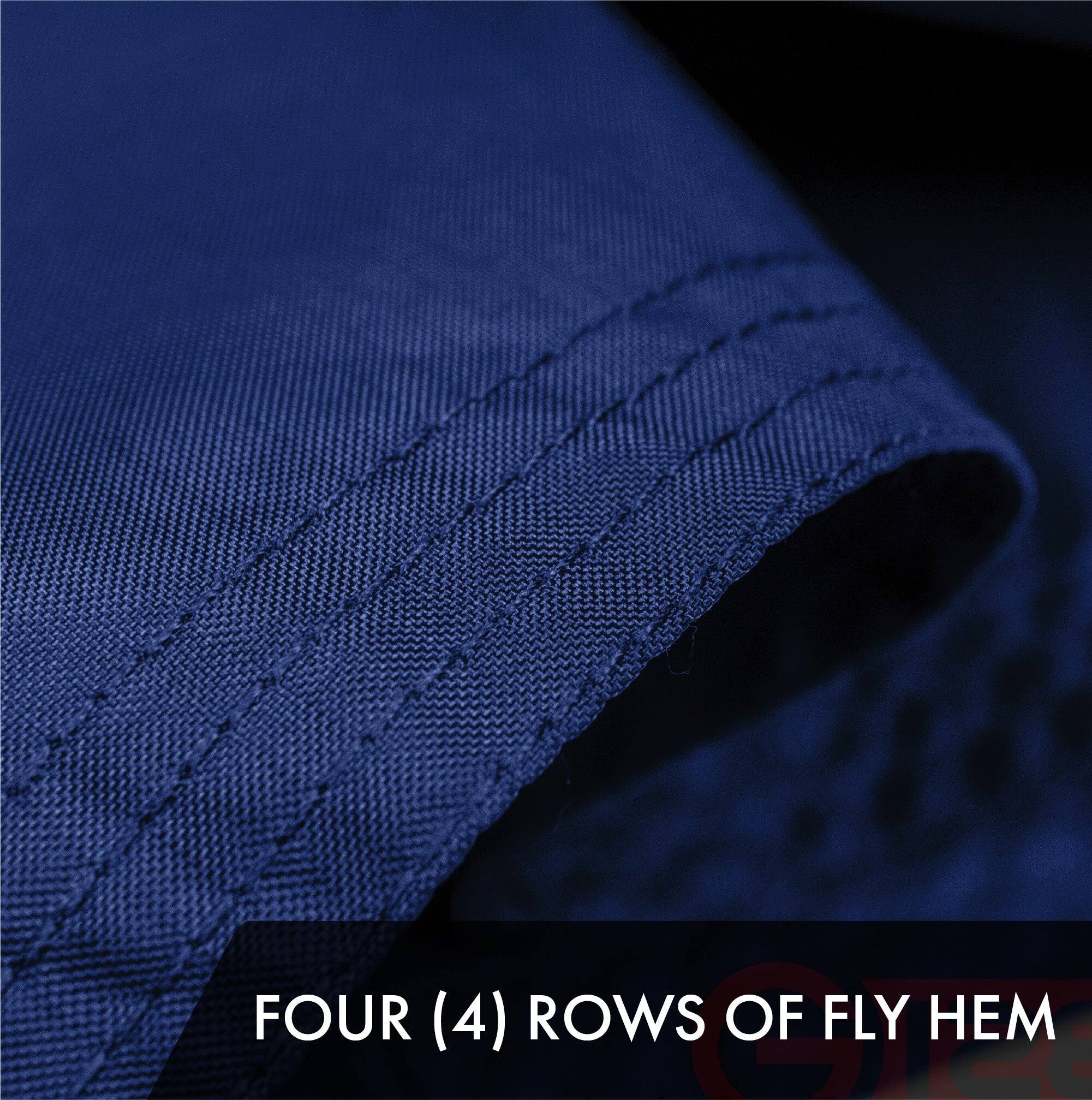 FOUR (4) ROWS OF FLY HEM